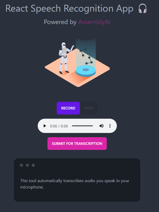 React Speech Recognition