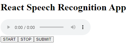 React Speech Recognition