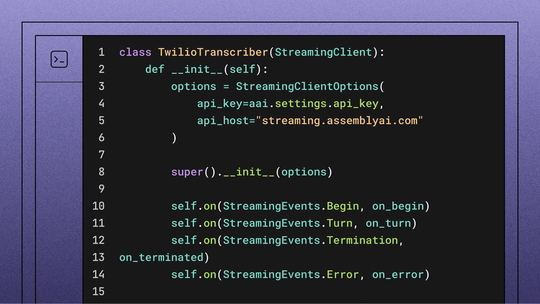 Transcribe a phone call in real-time using Python with AssemblyAI and ...