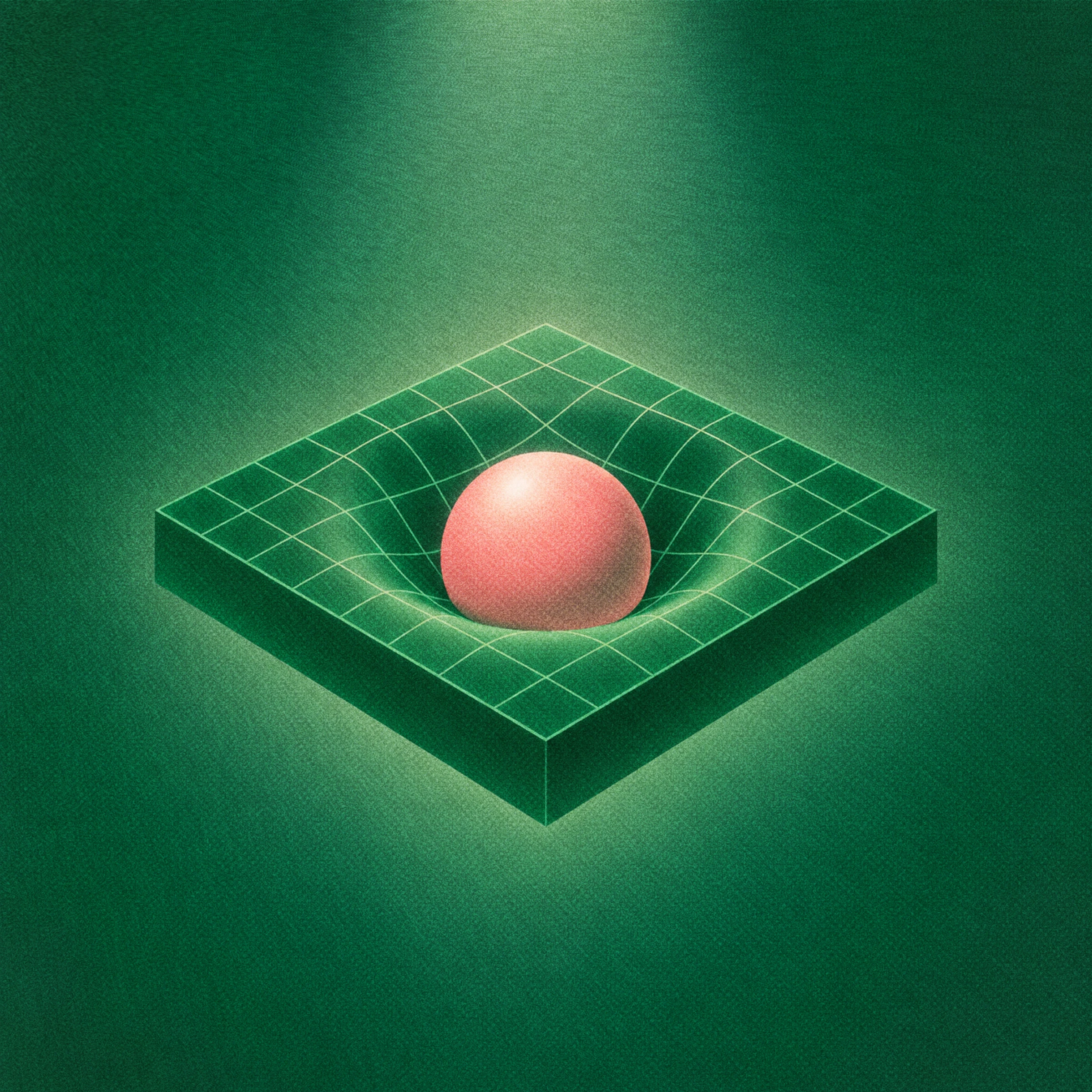 Abstract green sphere illustration