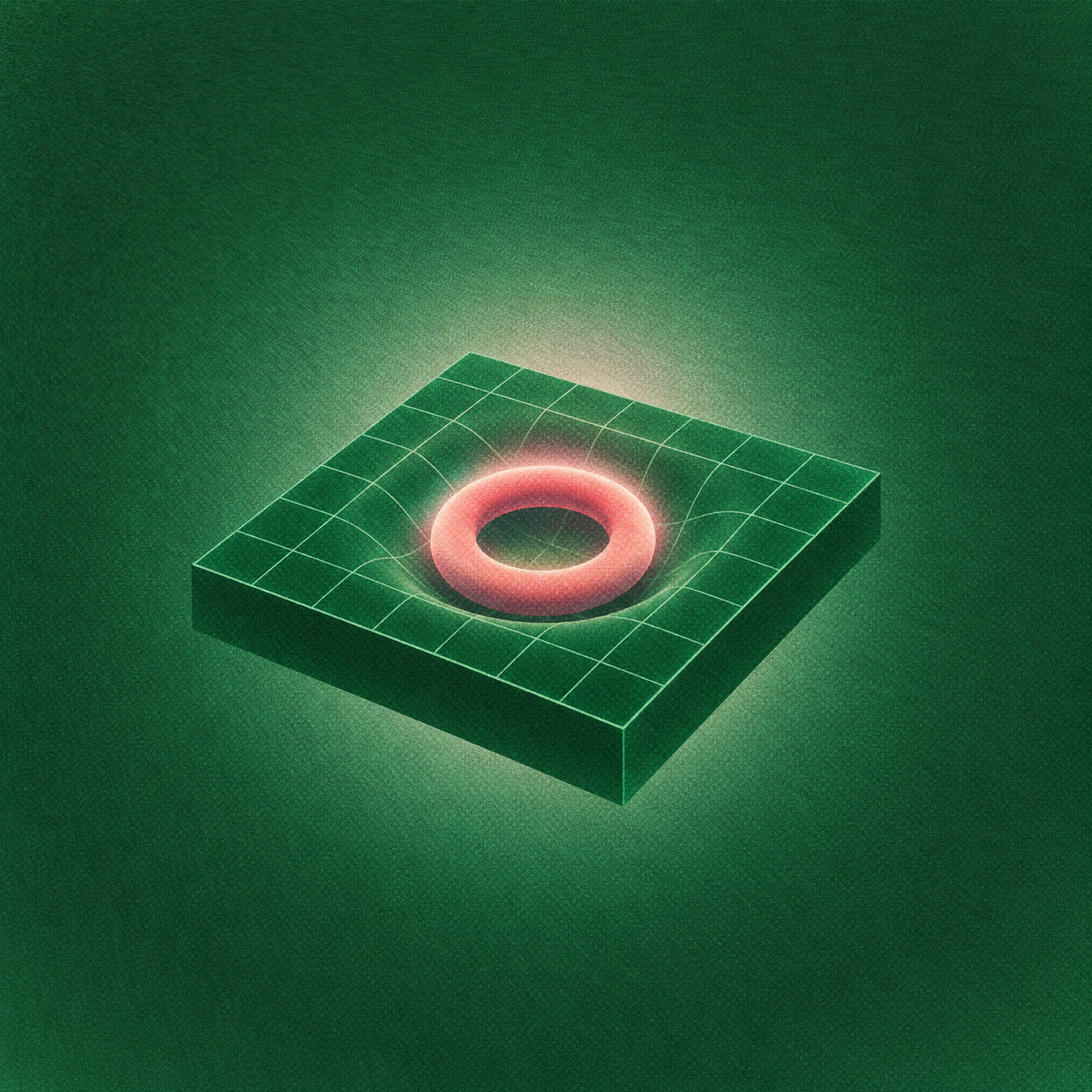 Abstract green mobius illustration