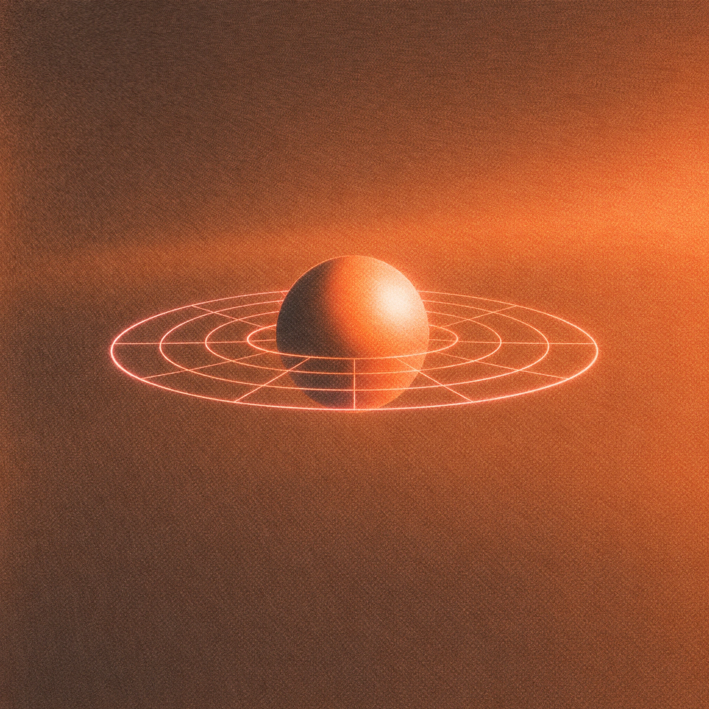 Abstract orange sphere illustration