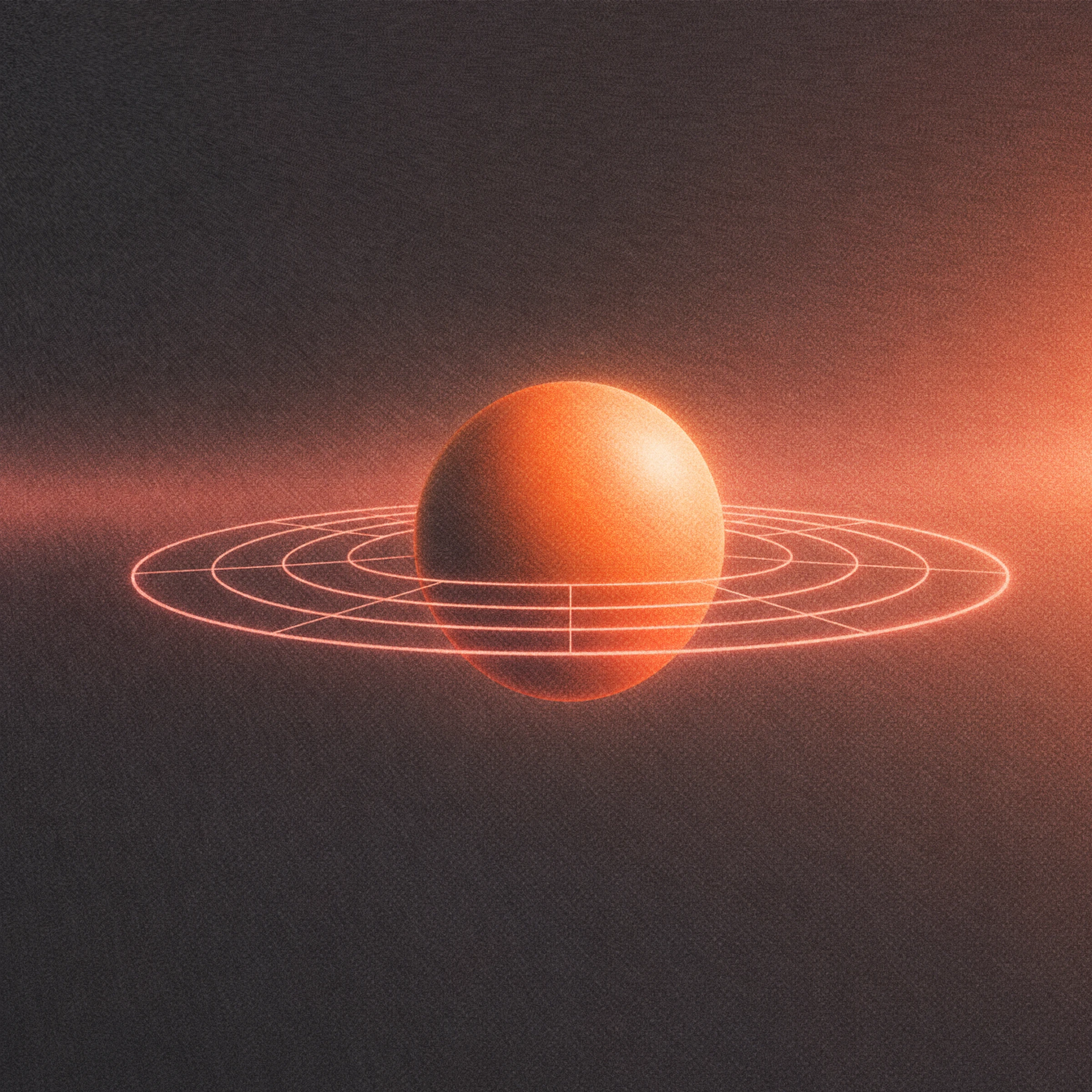 Abstract orange sphere illustration