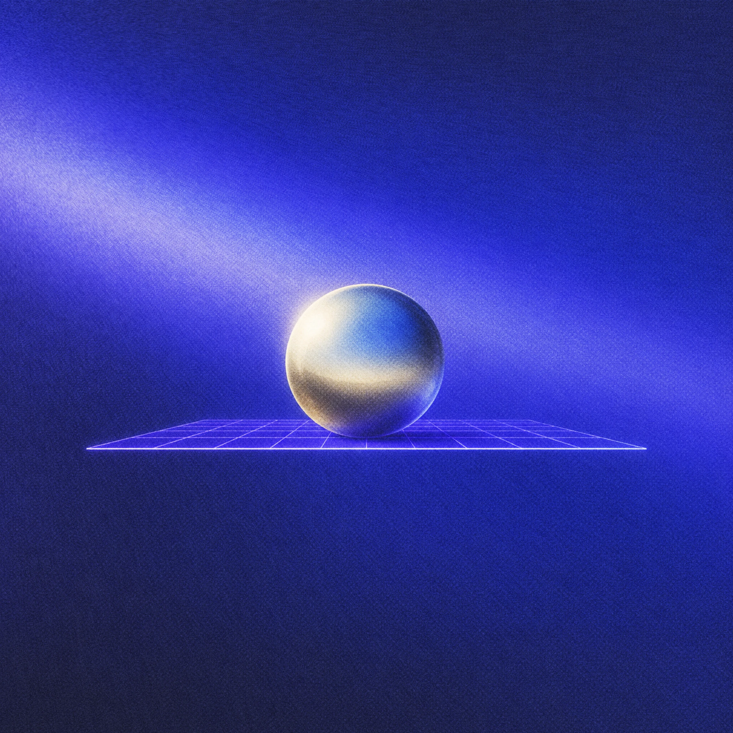Abstract blue sphere illustration