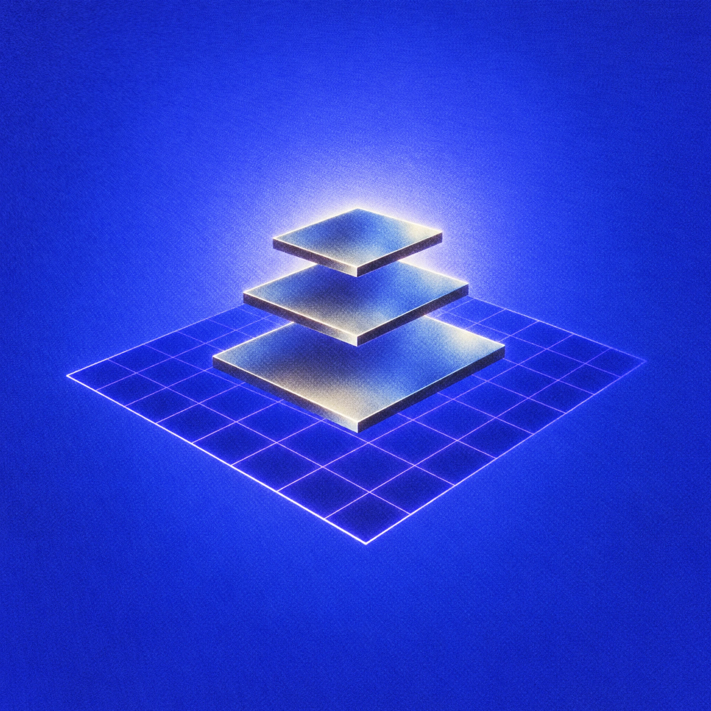 Abstract blue levels illustration