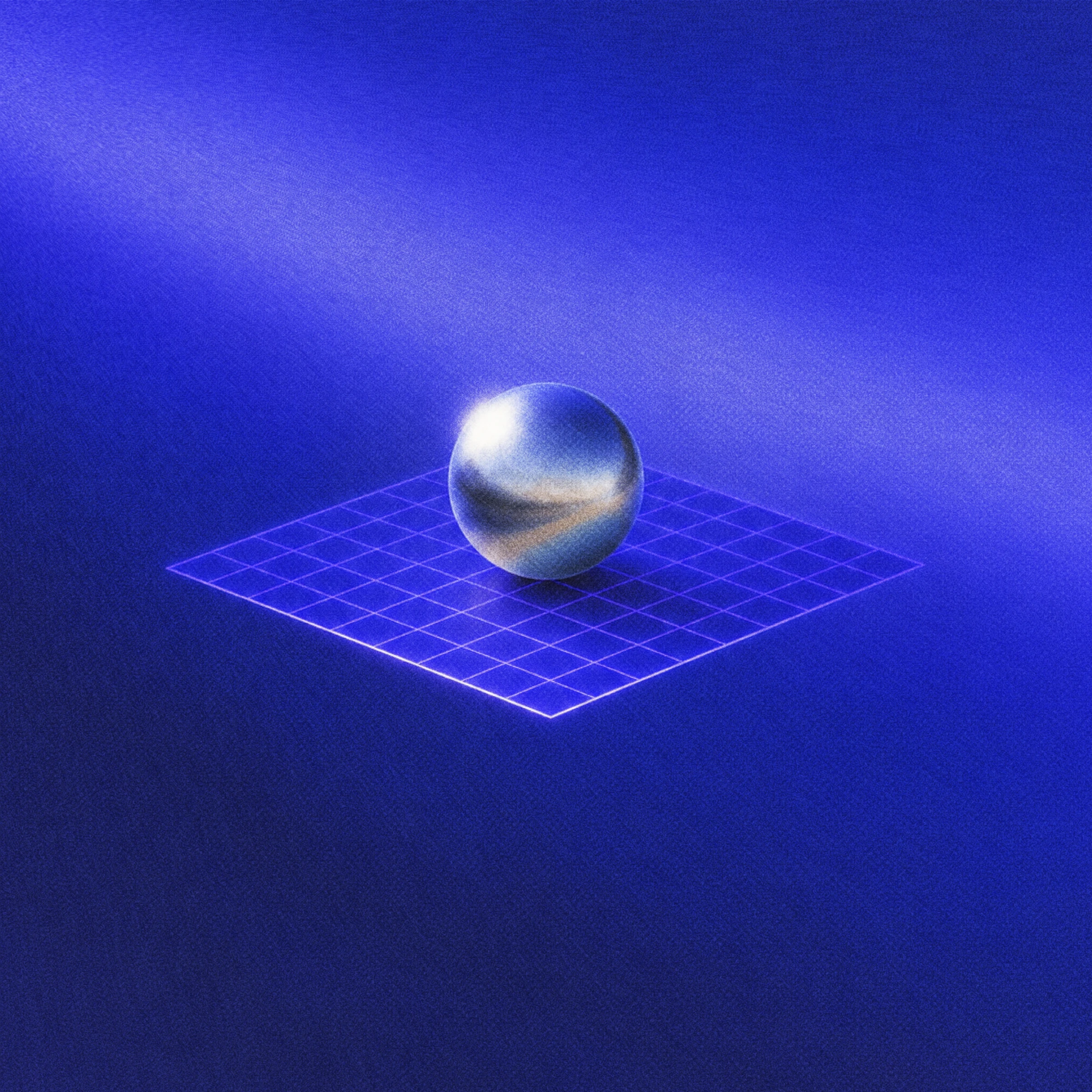 Abstract blue sphere illustration