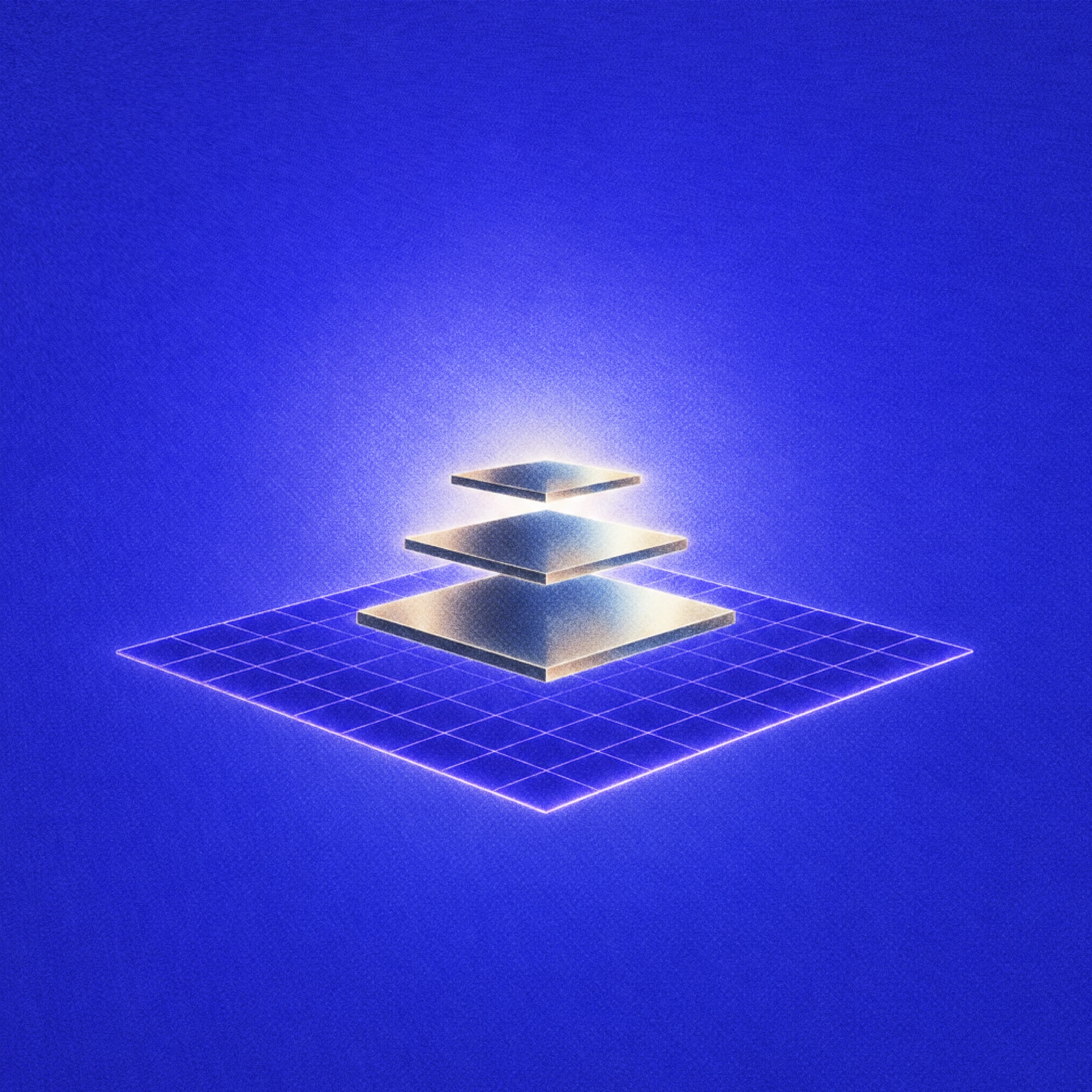 Abstract blue levels illustration
