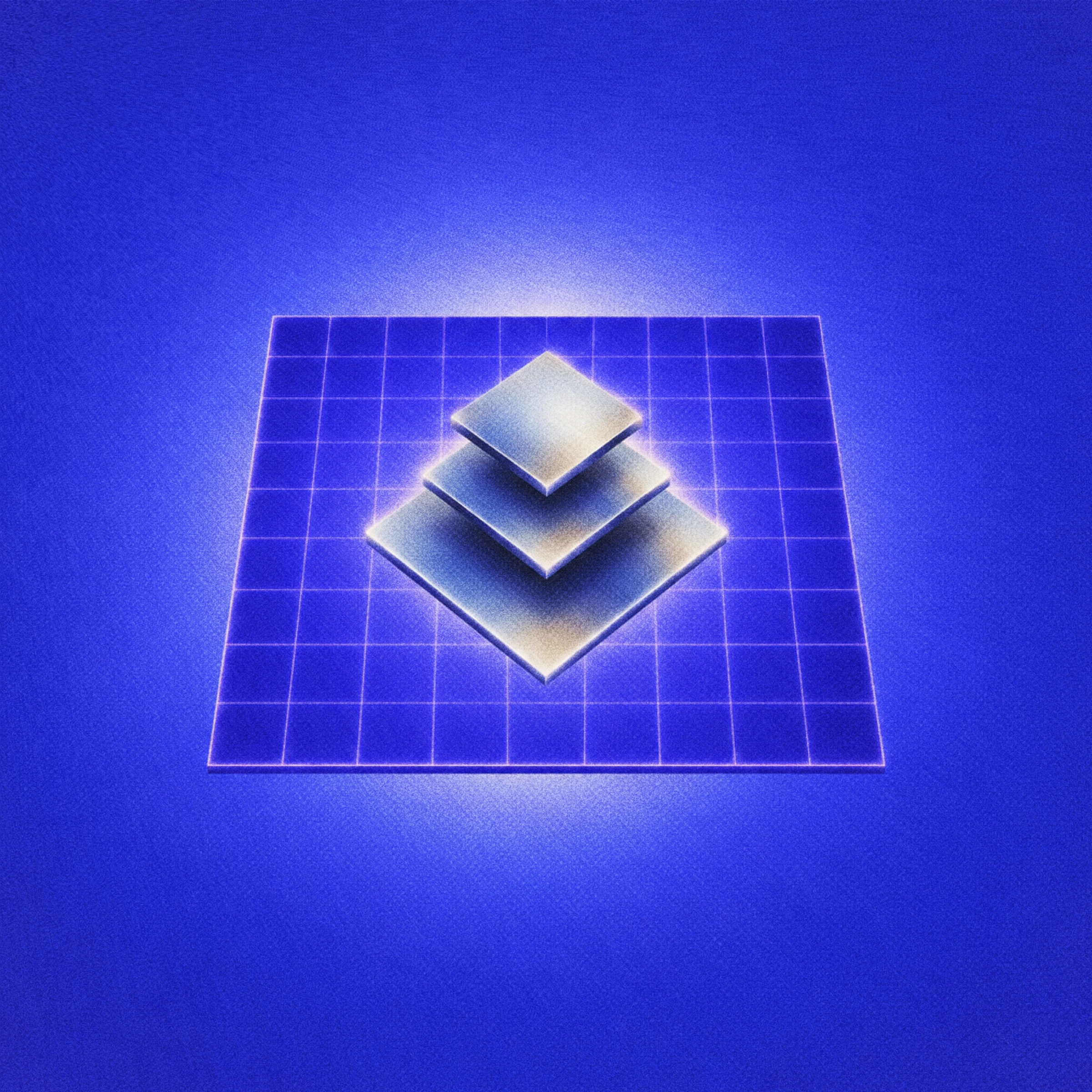 Abstract blue levels illustration