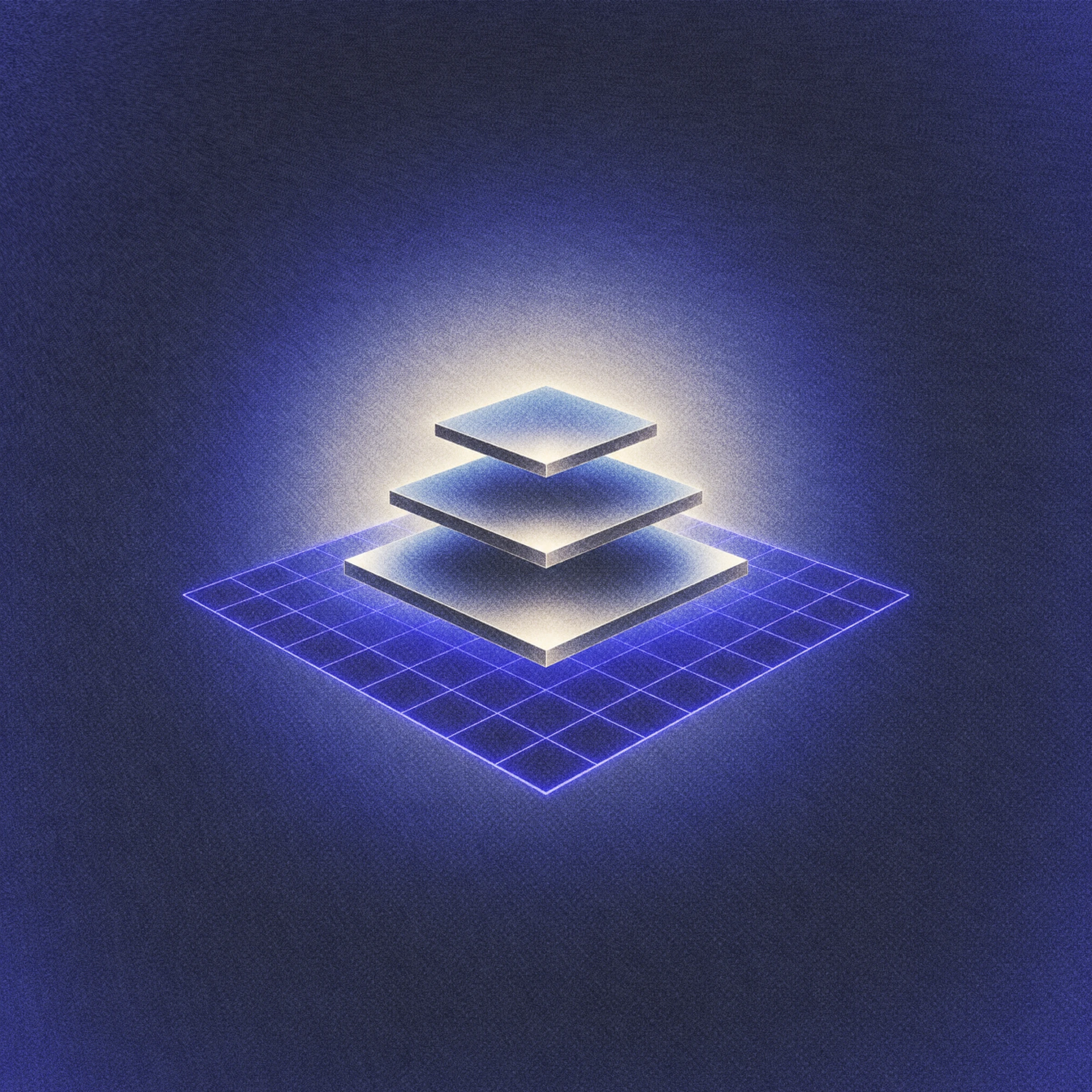 Abstract blue levels illustration