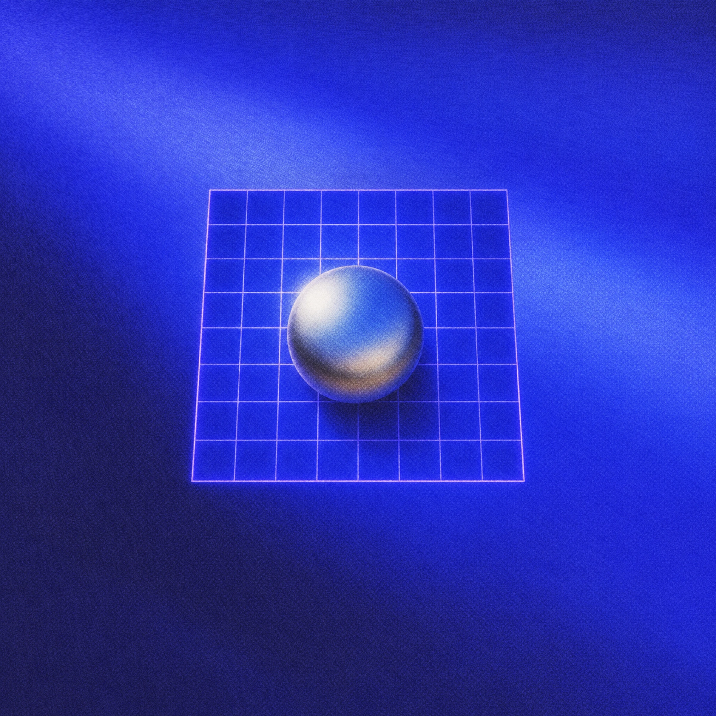 Abstract blue sphere illustration