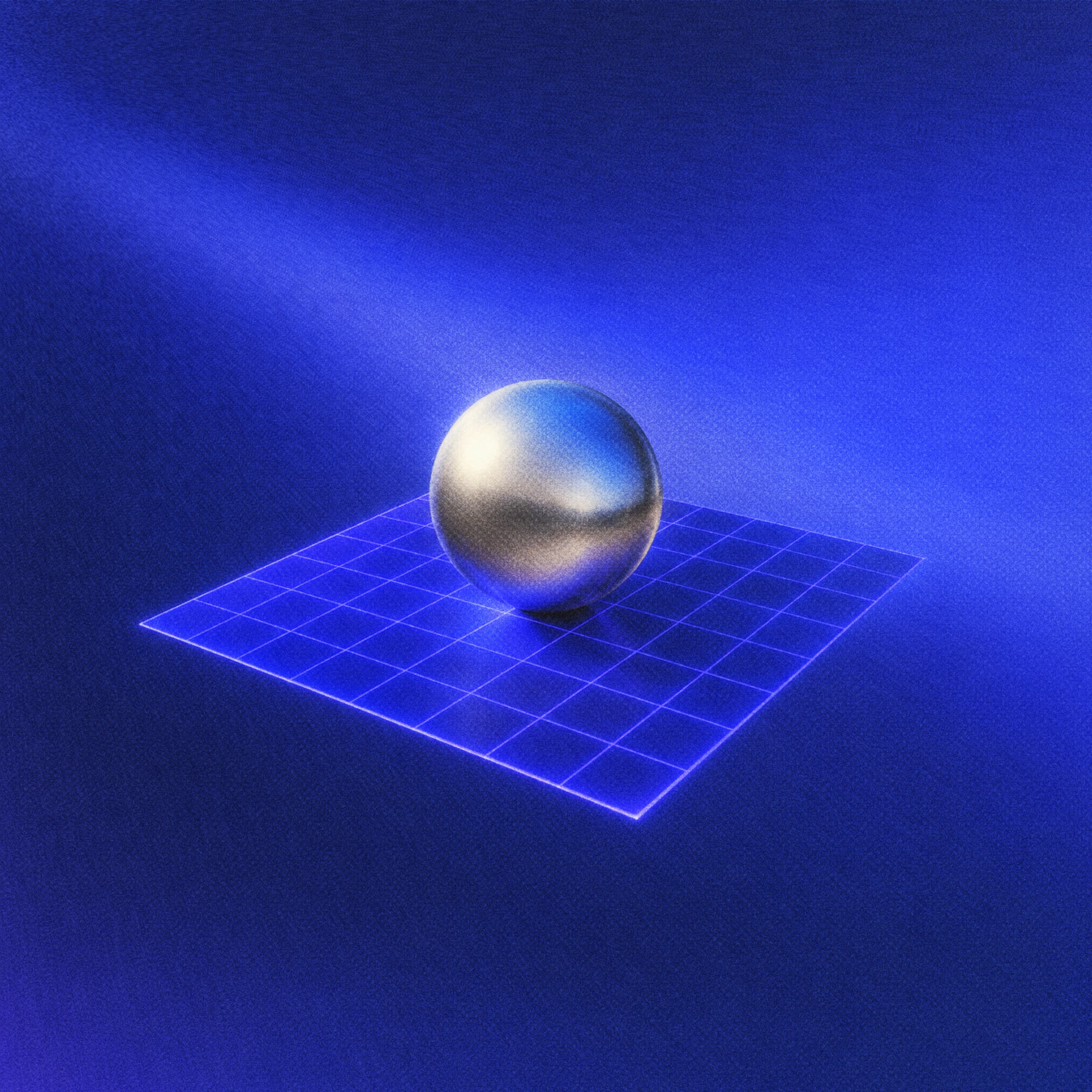 Abstract blue sphere illustration