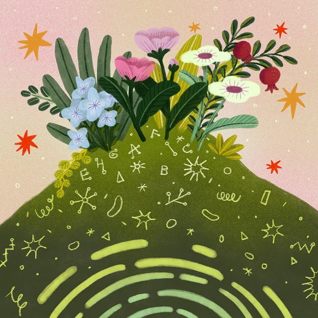 Abstract green sphere illustration
