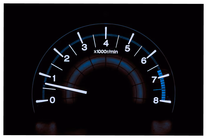 Speed pedometer of car