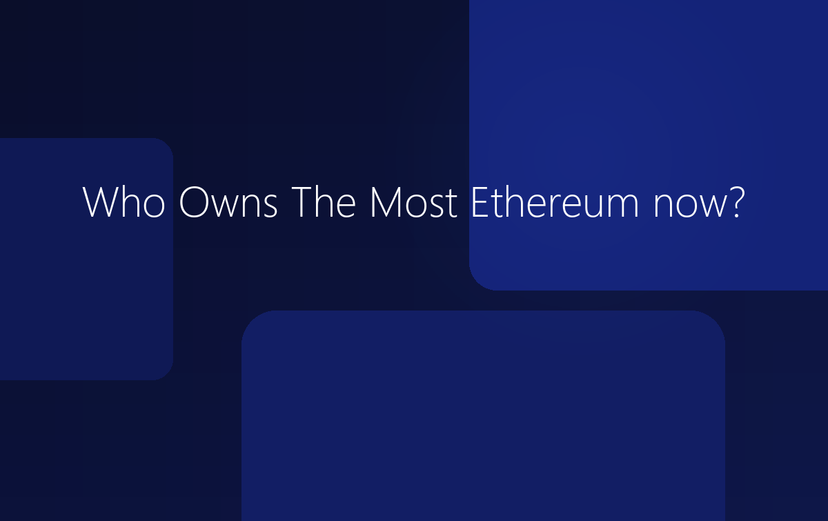 Who Owns The Most Ethereum now?