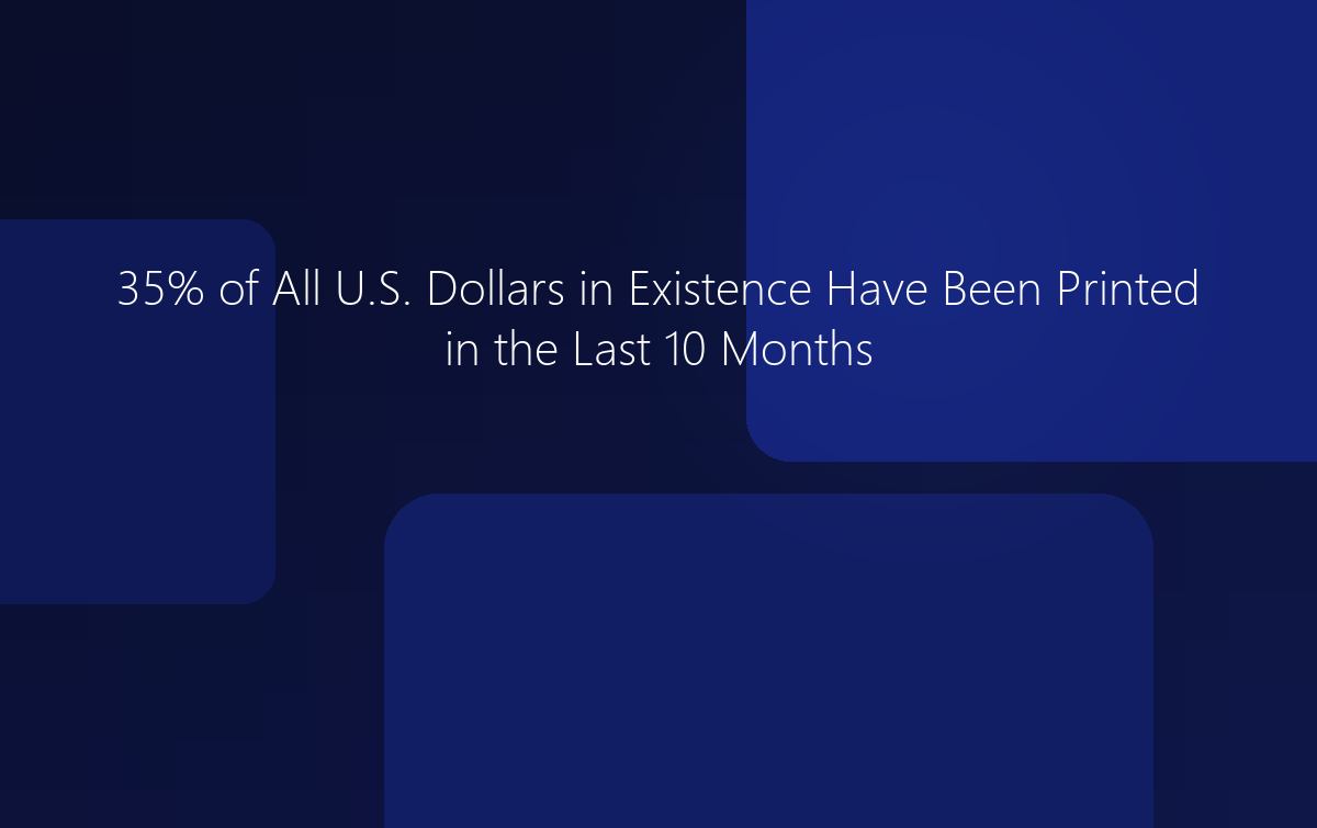 35% of All U.S. Dollars Printed in the Last 10 Months