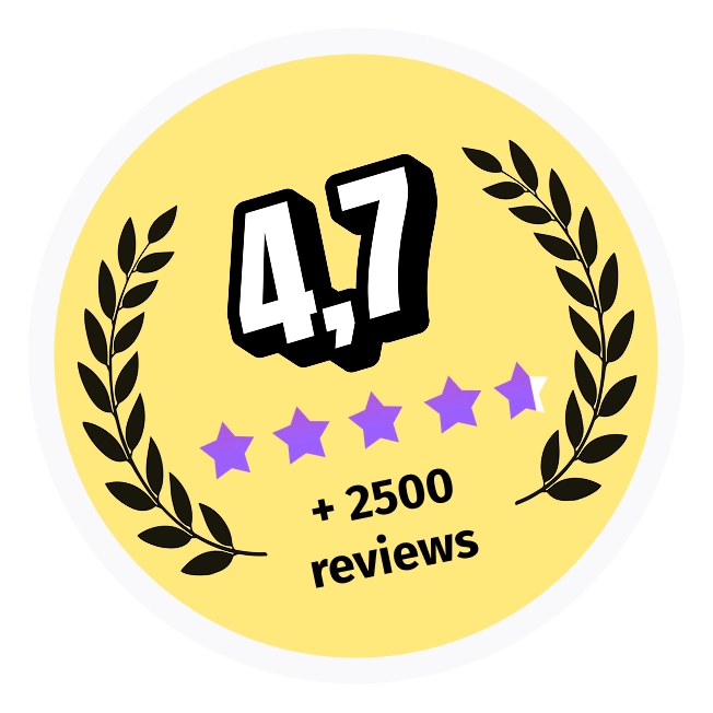 Rated 4.7 out of 5 on the stores, with over 650 reviews