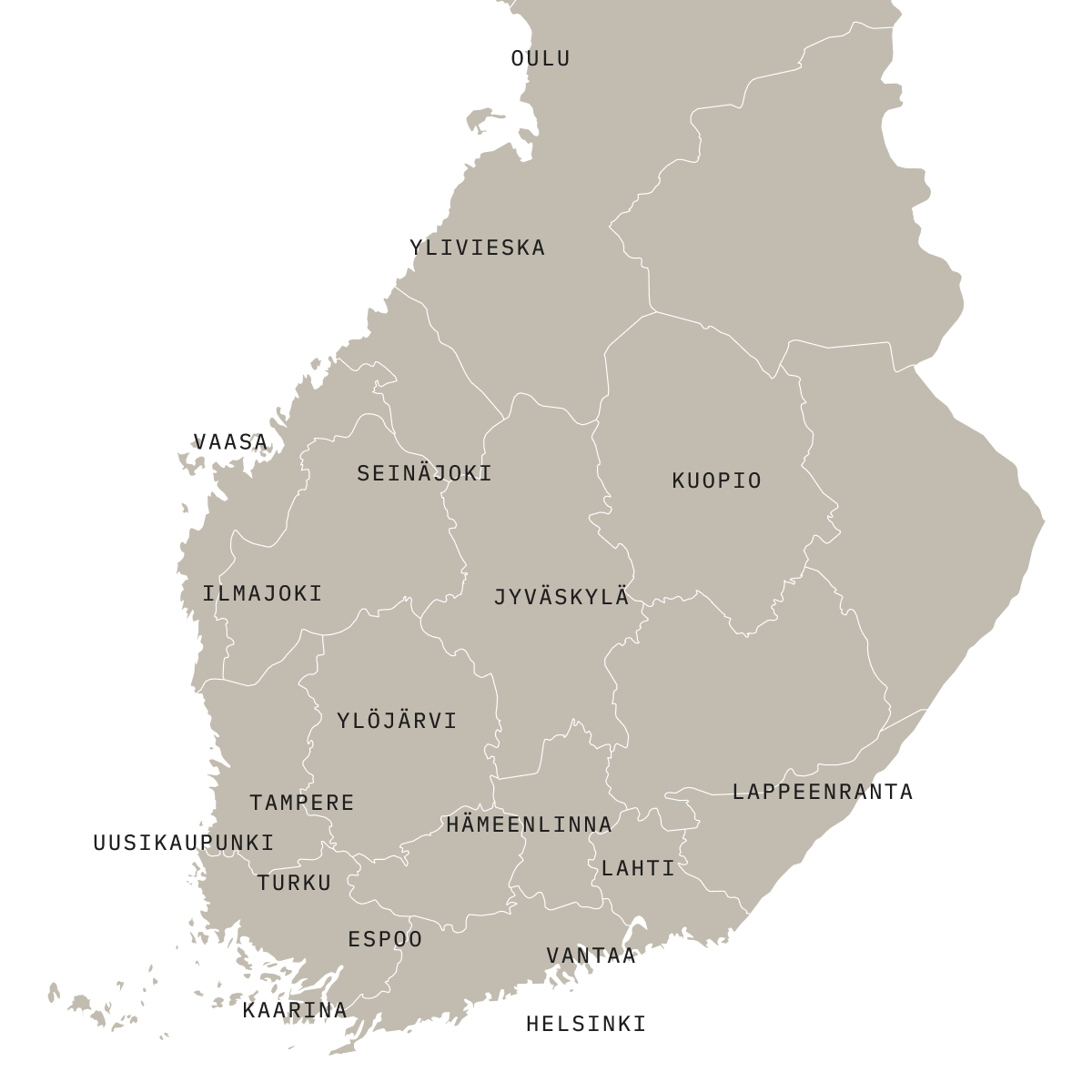 Finland's map