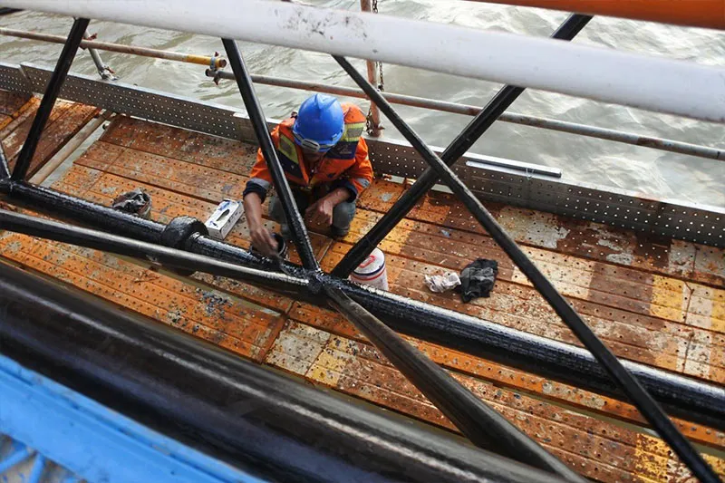 UPS Corrosion Protection Wraps used offshore
