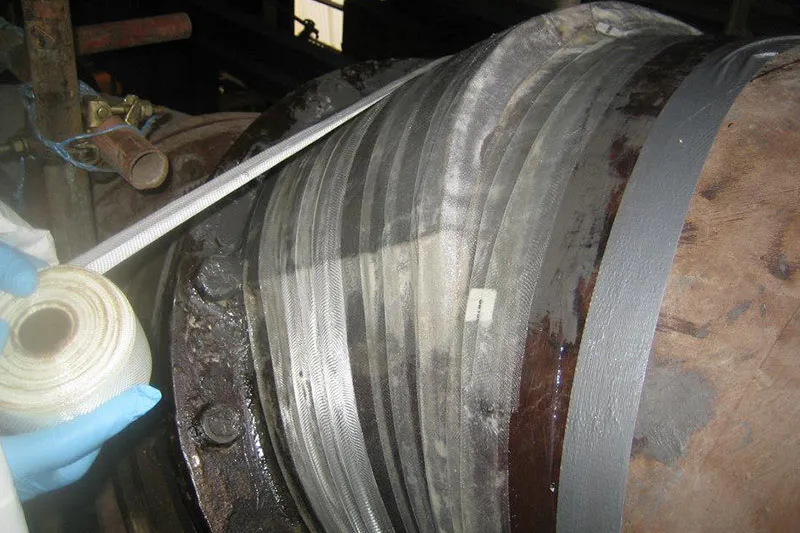 Application of UPS 19000 RH UPS 19007 GT on Gas Pipeline UPS Composite Wrapping