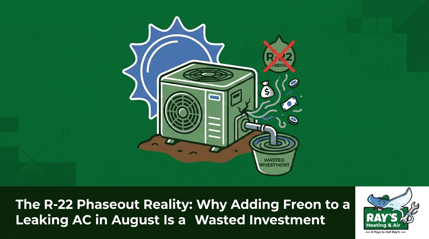 The R-22 Phaseout Reality: Why Adding Freon to a Leaking AC in August Is a Wasted Investment