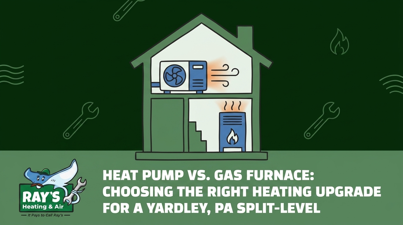 Heat Pump vs. Gas Furnace: Choosing the Right Heating Upgrade for a Yardley Split-Level