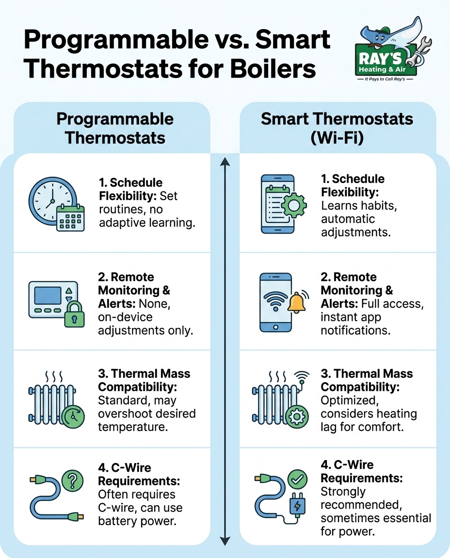 Programmable vs. Smart Thermostats for Boilers
