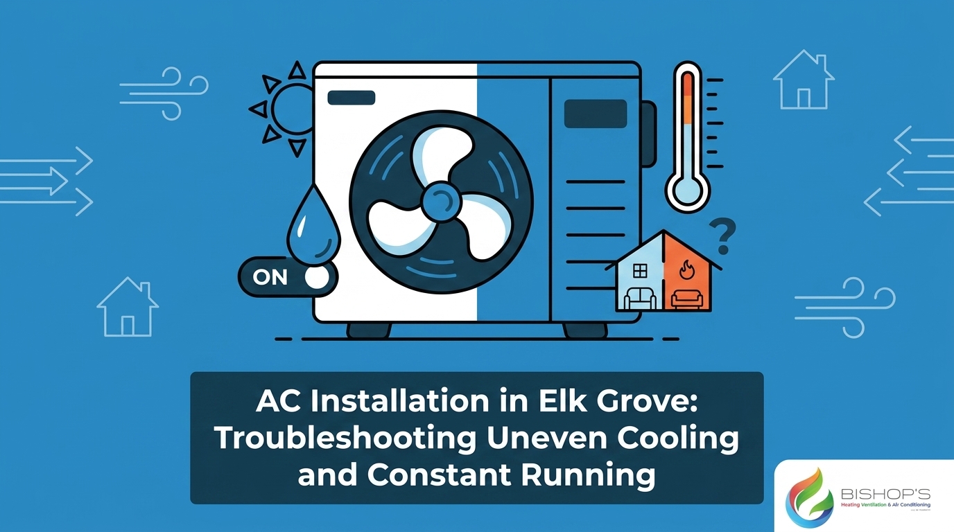 AC Installation in Elk Grove: Troubleshooting Uneven Cooling and Constant Running