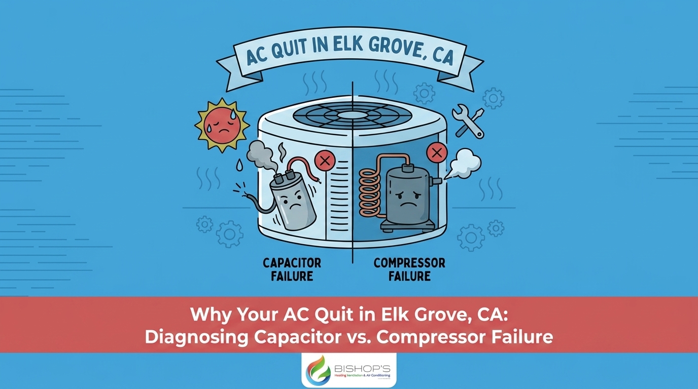 Why Your AC Quit During Elk Grove's Late Heat: Diagnosing Capacitor vs. Compressor Failure