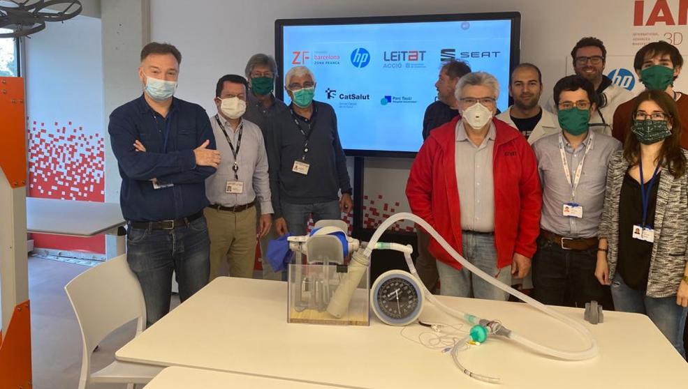 covid-19 and field ventilator designed by Leitat, CST