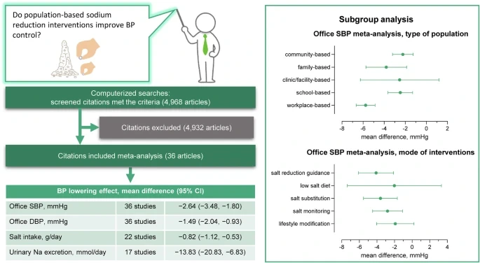 Riduzione del sale (sodio) e ipertensione