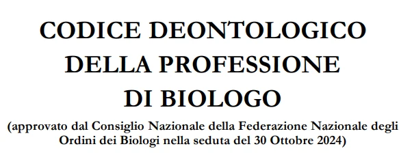 codice deontologico biologo