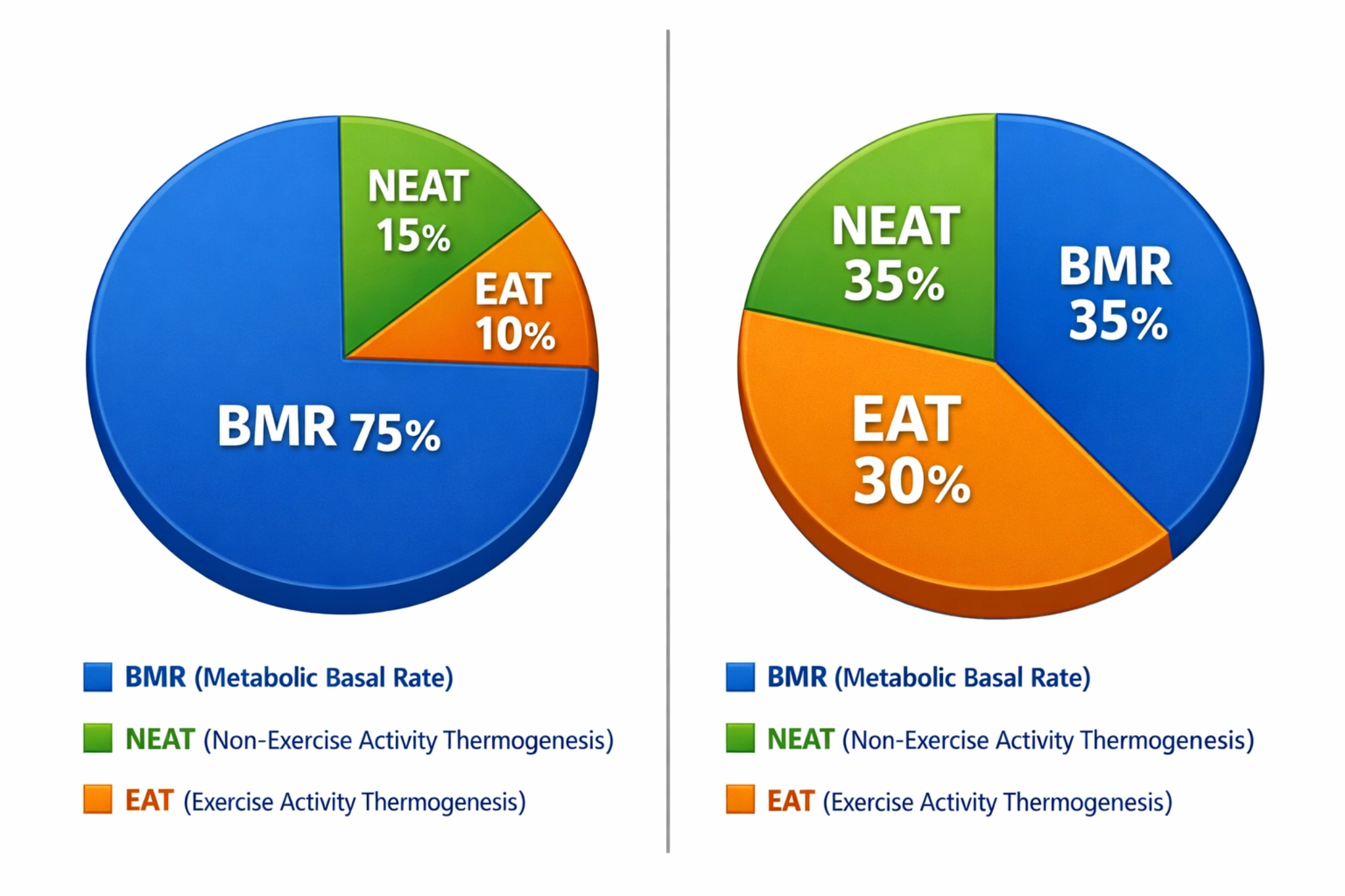 BMR, EAT, NEAT e bilancio energetico