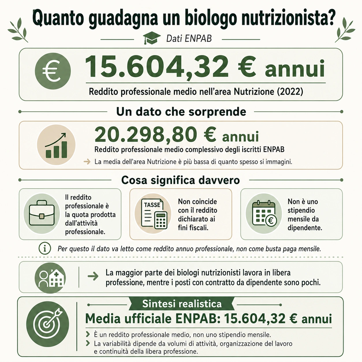 Guadagno medio biologo nutrizionista