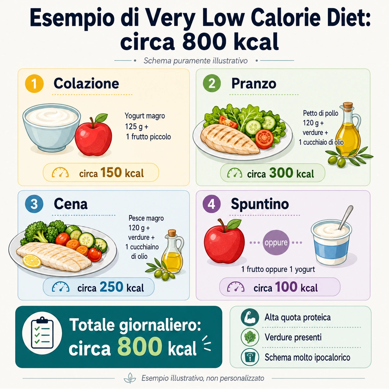 esempio di very low calorie diet