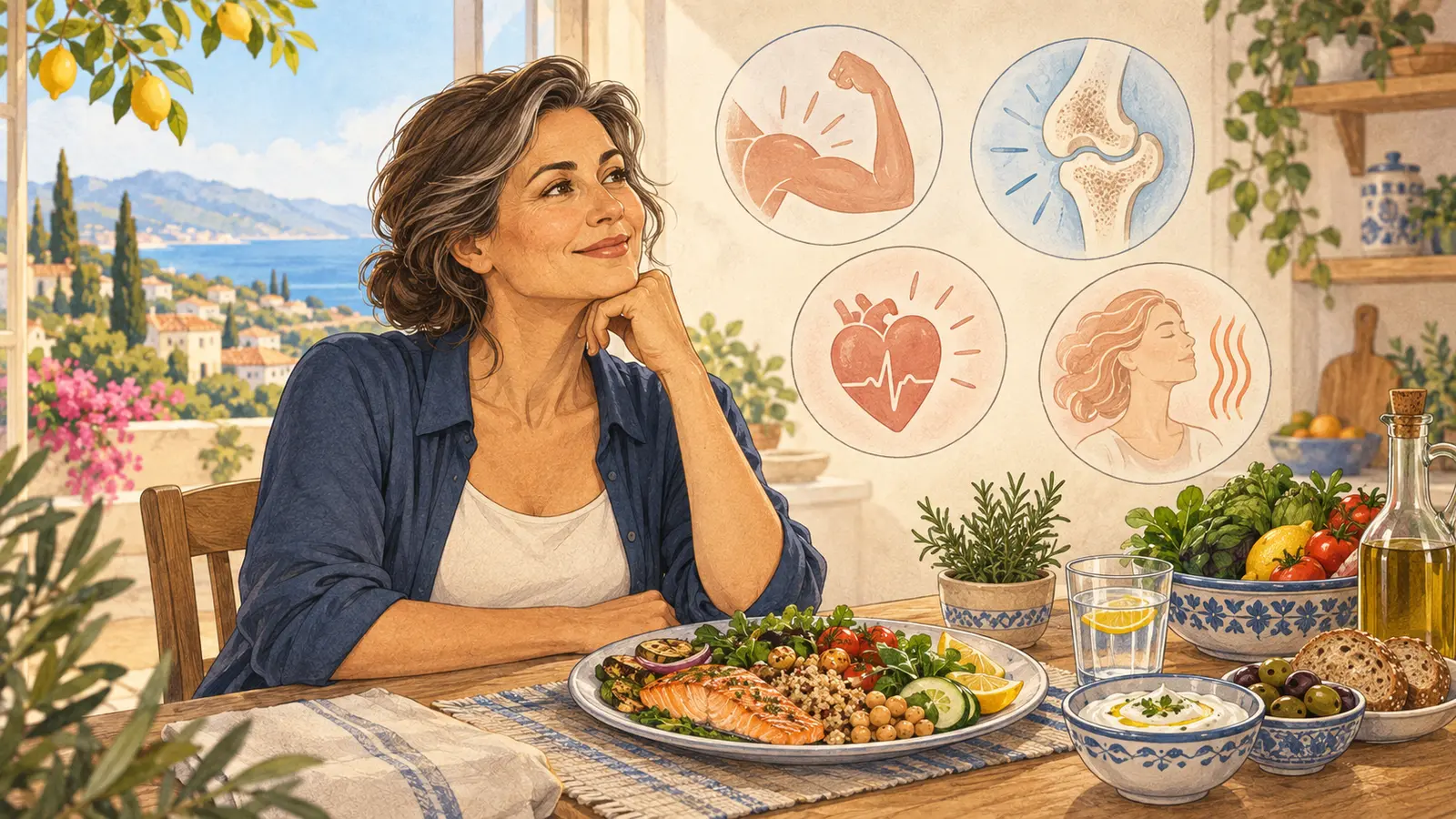 Alimentazione in menopausa: bisogna mangiare diversamente?