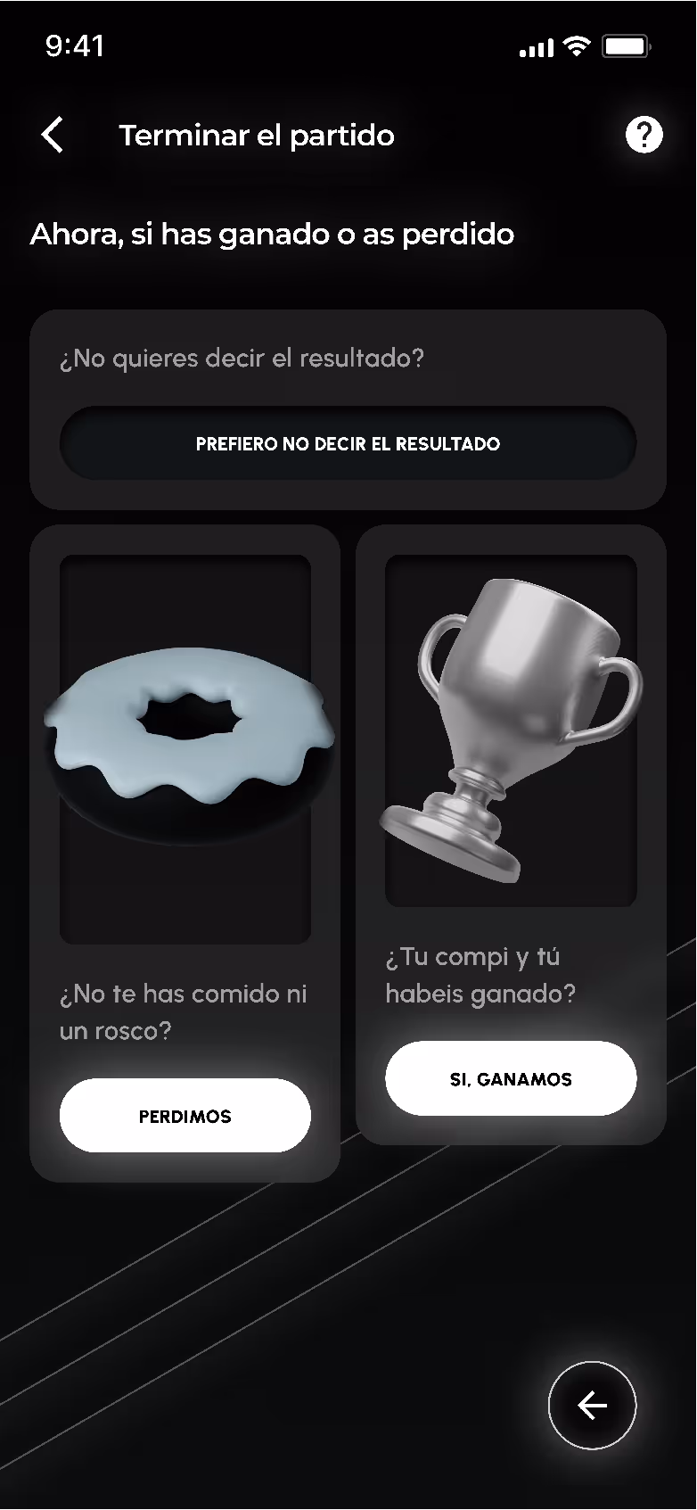 Captura de pantalla de la app de Padmi.