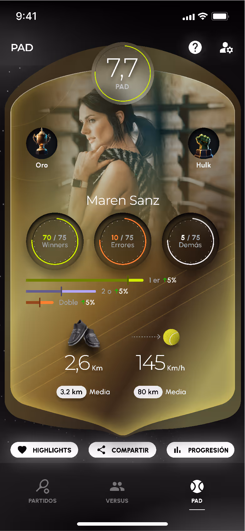 Captura de pantalla de la app de Padmi.