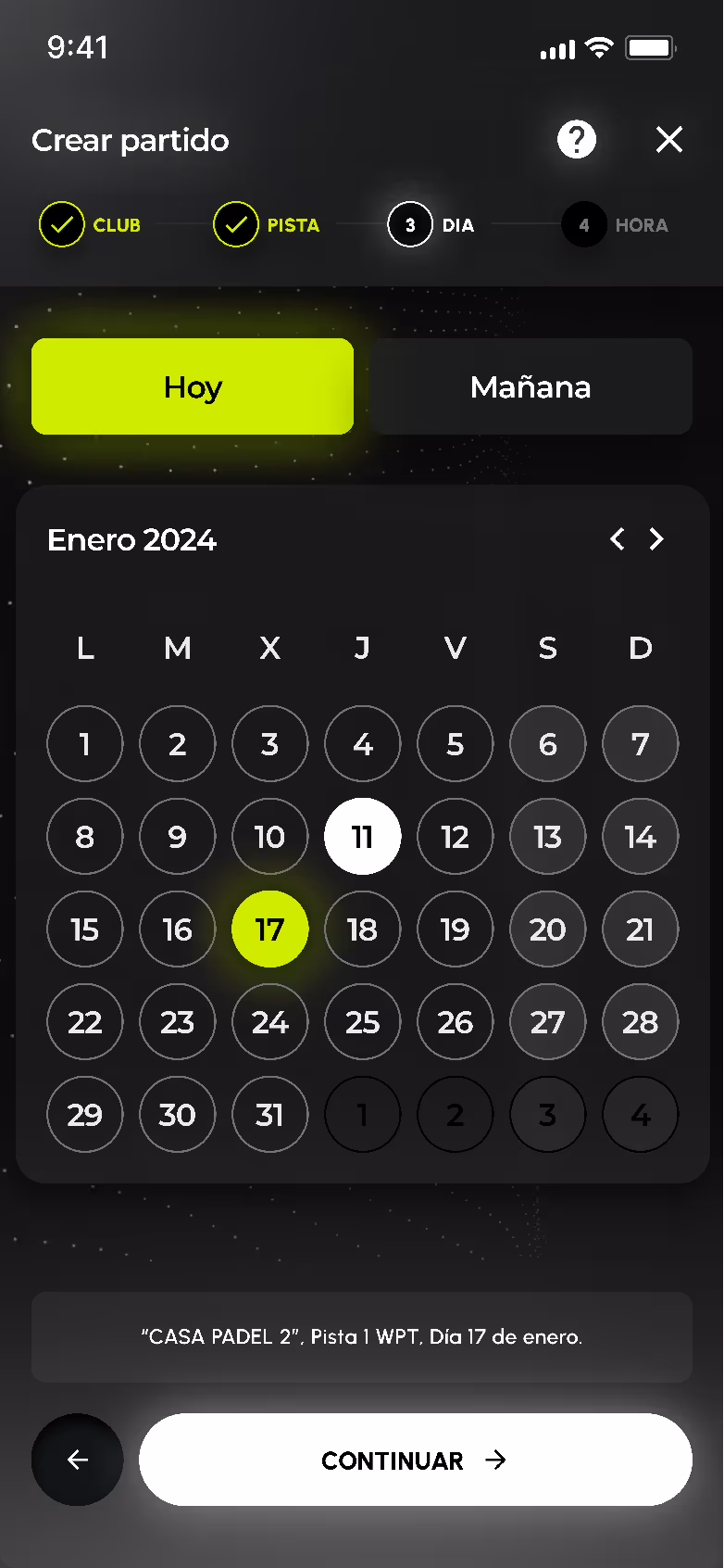 Captura de pantalla de la app de Padmi.