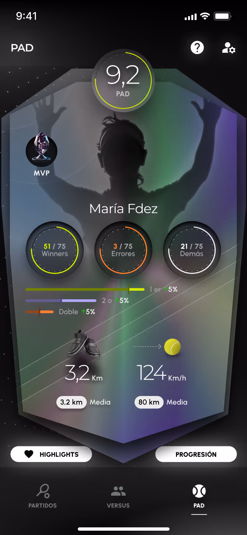 Captura de pantalla de la app de Padmi.