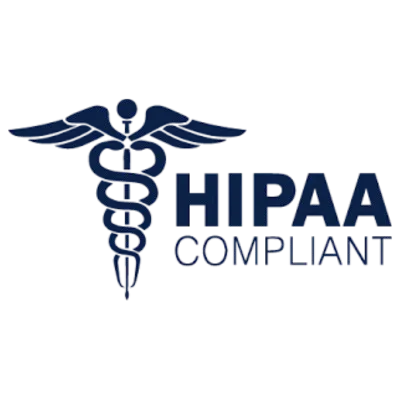 HIPAA compliant badge – Axcelerate.ai secures protected health data in custom AI healthcare solutions