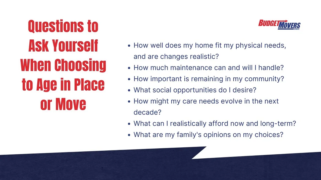 Questions to Ask Yourself When Choosing to Age in Place or Move