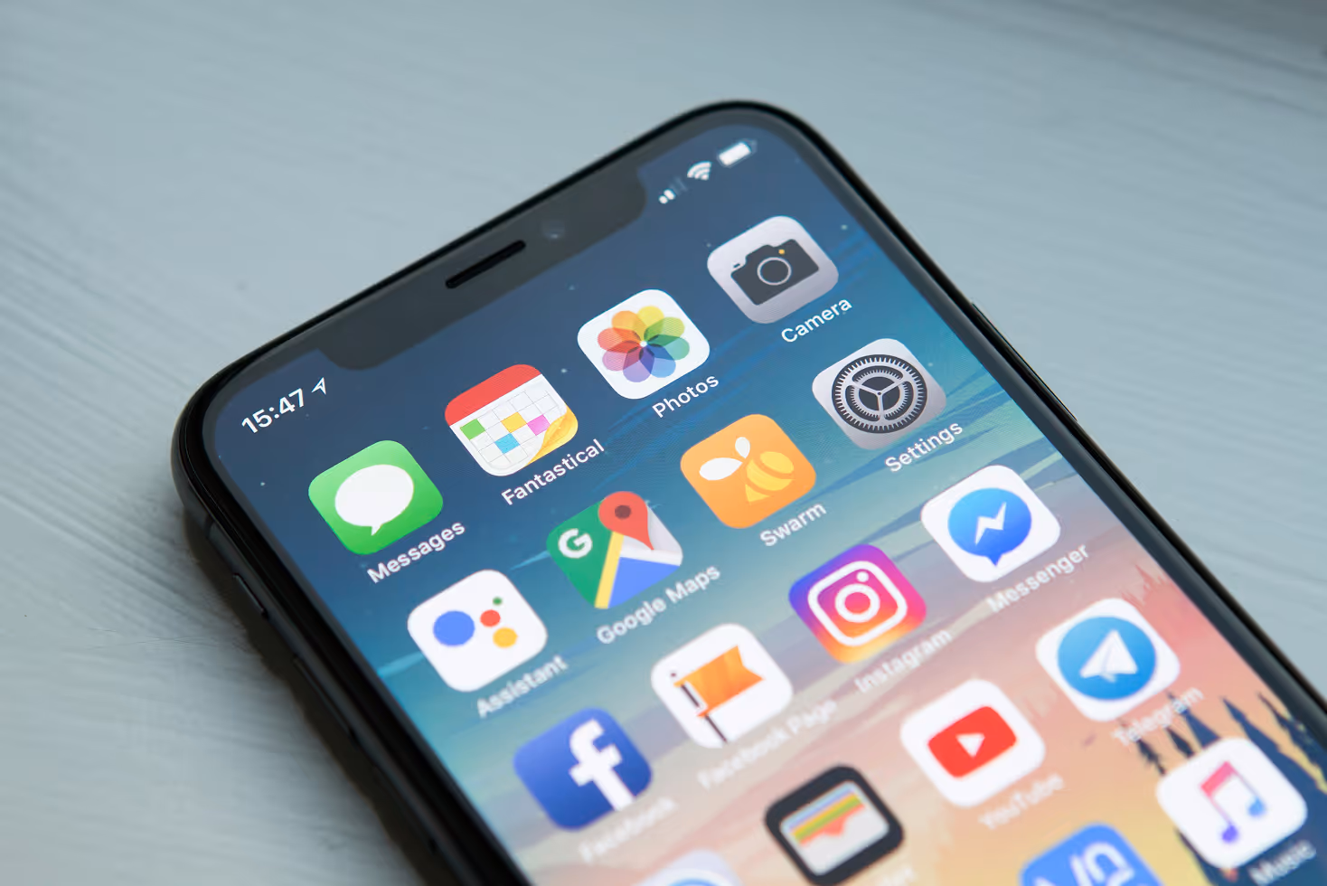 iPhone X screen