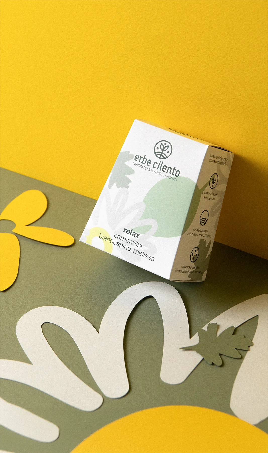 packaging di prodotti erbe cilento