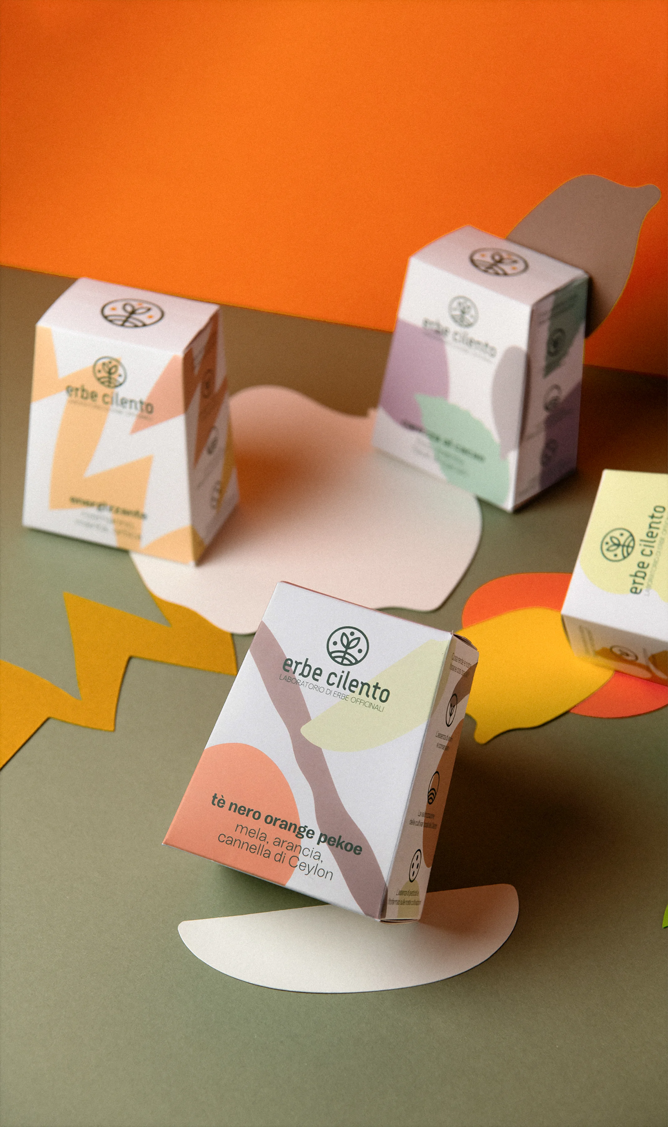 packaging di prodotti erbe cilento