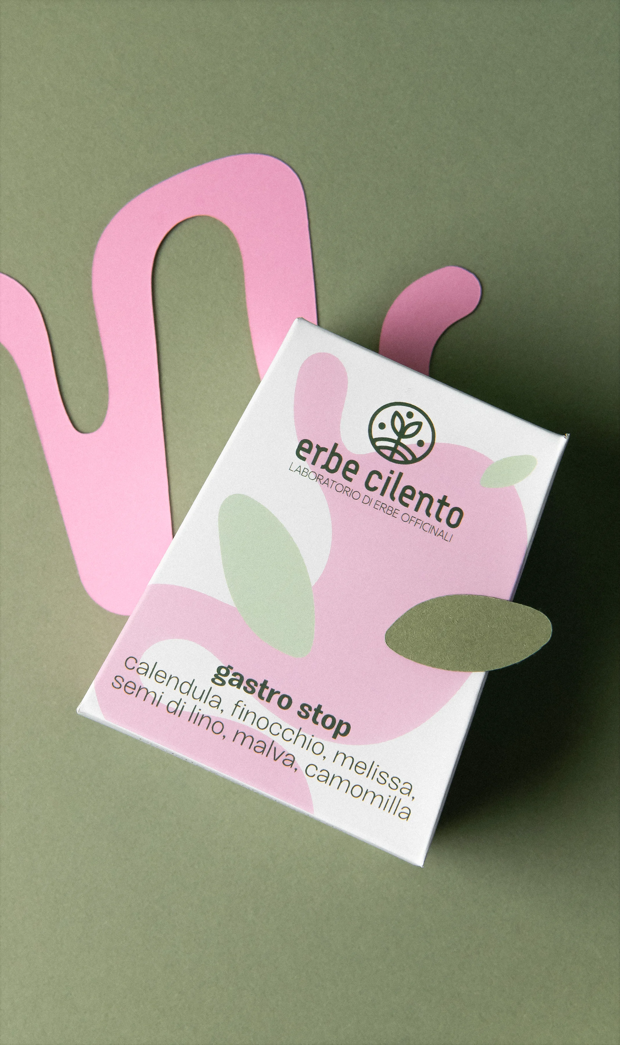 packaging di prodotti erbe cilento
