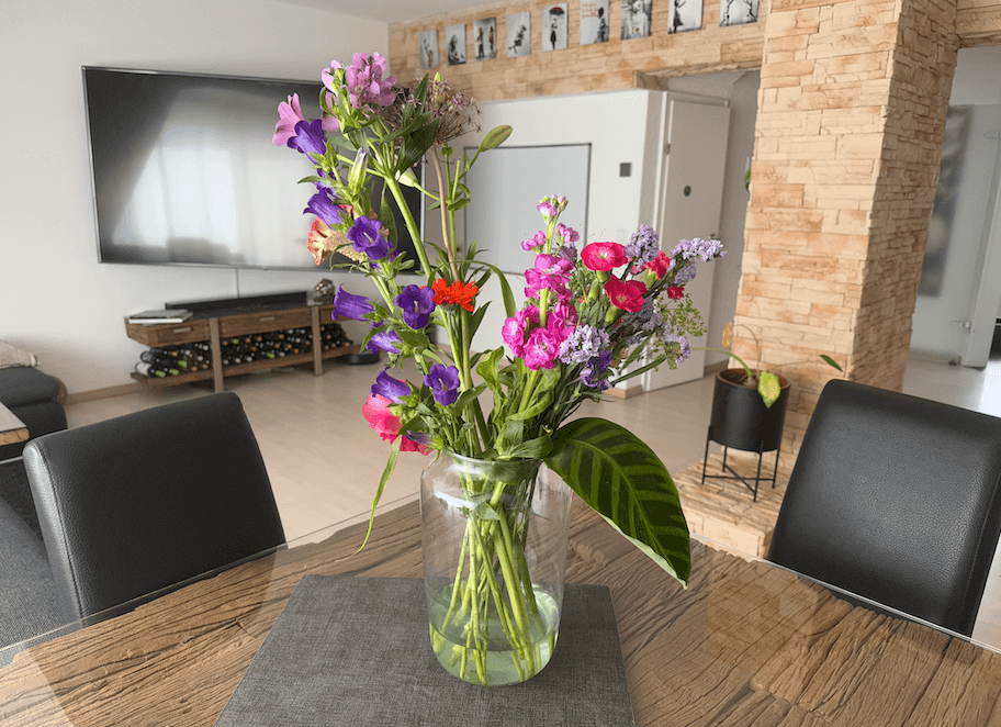 Blumen als Geschenk für meine Partnerin