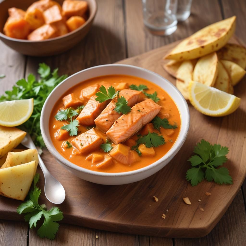 Aromaattinen lohikarry kookoskermalla ja kalaliemellä – nopea ja terveellinen arkiruoka meren makuisille.