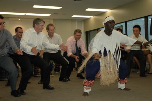 An African dancer wearing a traditional mask and elaborate costume, moving rhythmically as part of a ceremonial performance. The costume reflects regional artistry and storytelling. #AfricanMasks #CulturalDance #TraditionalCostume #StoryThroughDance #AfricanArt