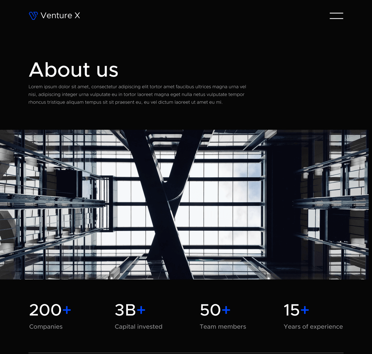 About - Venture X Webflow Template