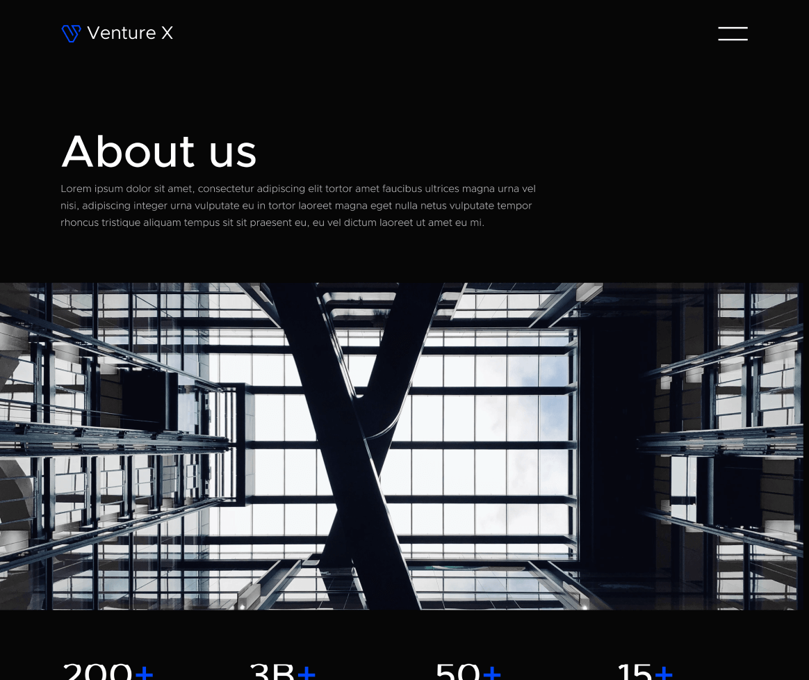 About - Venture X Webflow Template